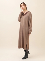 ・RAY CASSIN ラインニットワンピース/モカ