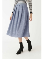 《Endy ROBE》シルヴィア刺繍スカート/BLUE(110)