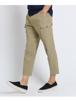 【 WEB限定 】 シアサッカー ８分丈 パンツ/ベージュ(052)