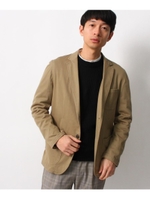 【360度全方向高伸縮素材】シェフテーラードジャケット／ツイル／デニム/セットアップ/ベージュ(052)