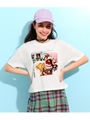 【ANAP GiRL】 キュートカラーフォトクロップドTシャツ/ホワイト(001)