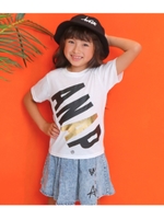 【ANAPKIDS】斜めロゴプリントTシャツ/ホワイト(001)