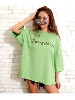 【ANAP】 バッククロスプリントTシャツ/グリーン(012)