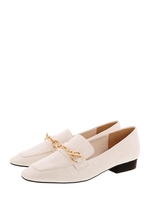 【CAMILLE BIS RANDA】チェーンローファーシューズ/WHITE