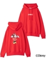 【Disney】SWEAT HOODIE / MINNIE MOUSE ./レッド