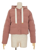 【F i.n.t】ロゴリボンショートダウン/PINK