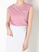 【FILA×MERCURYDUO】ロゴ刺繍ノースリTシャツ/ピンク