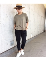 【Factor=】 BIGシルエットポケットTシャツ/カーキ(014)