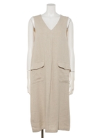 【HONEY CHURCH】シルクリネンへリンボンスカート/生成