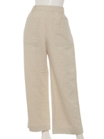 【HONEYCHURCH】コットンリネンインディゴパンツ/生成