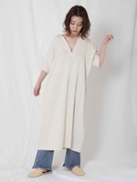 【La】シルクネップスキッパーワンピース/IVY