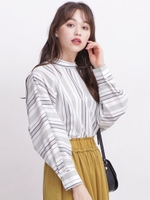 【WEB限定】スタンドカラーブラウス/パターン1