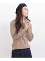 【WEB限定】ミニケーブルニットトップス/ベージュ