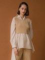 【emmi atelier】デザインニットトップス/LBEG