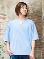 【カヤ】なつのメンズトップス/ライトブルー