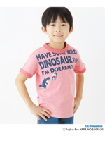 【ドラえもん】ドラ恐竜Tシャツ/レッド(062)
