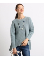 【ハンドウォッシュ】コットンベルト前後差ニット/ライトグリーン(621)