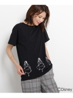 【限定アイテム】天竺プリントTシャツ（白雪姫）/ブラック(019)