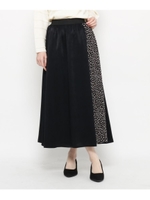 【手洗い可】クロスチェンジフレアスカート/ブラック(019)