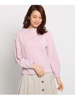 【洗える】ボトルネックプルオーバー/ピンク(072)