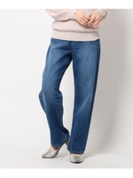 【洗濯機可】【ORTA】ワイドデニムパンツ/ブルー(092)