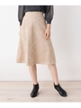 【大きいサイズあり・13号・15号】フェイクスエードスカート/ベージュ(052)