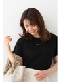 ◆《EDIT COLOGNE》刺繍ロゴTシャツ/ブラック(010)