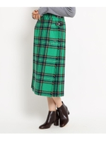 ◆【Dessin別注カラー　Sサイズあり】O'NEIL OF DUBLIN チェックラップスカート/モスグリーン(224)