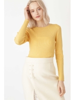 ◆マノアリブニット/YELLOW(060)