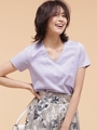 ＦＯＲＭＡＬ　ＪＥＲＳＥＹ　ＶネックＴシャツ/L.ブルー