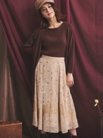ぼかしレースＭＩＸスカート/ベージュ