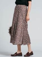 アニマル柄プリントスカーチョ/ブラウン系その他