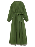 カシュクールギャザーワンピース/GRN