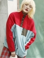 カラースナップフリースプルオーバー/RED