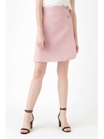 カリーナ釦付ラップミニスカート/BLUSH(090)