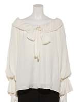 キャンディスリーブ2wayブラウス/オフホワイト