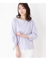ギャザースリーブプルオーバー/ライトパープル(081)
