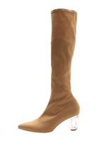 クリアーヒールストレッチロングブーツ/CML