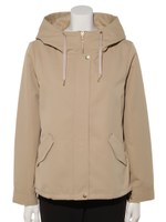 グログランボンディングショートコート/ベージュ