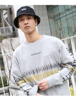 コットンタイダイ調プリントロンＴ/グレー(012)