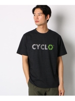 サイクロロゴプリントTシャツ/ブラック(019)