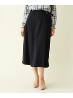 サイドプリーツスカート/ネイビー(093)