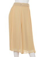 サイドプリーツワイドＰＴ/イエロー