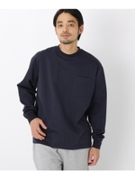シルケット ビッグシルエット 長袖 Tシャツ/ネイビー(093)