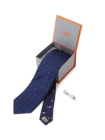 スイーツチェンジ ネクタイ/ドットチェックネイビー(493)