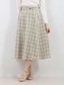 スウィートフレアスカート/ベージュ柄