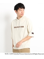 スタンドバイミー5分袖パーカTシャツ/ナチュラル(050)