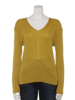 スラッシュＶネックプルオーバー/マスタード