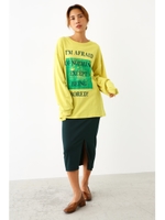 スリット ペンシル スカート/D/GRN3