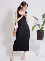 タックベアストレートOP/ブラック